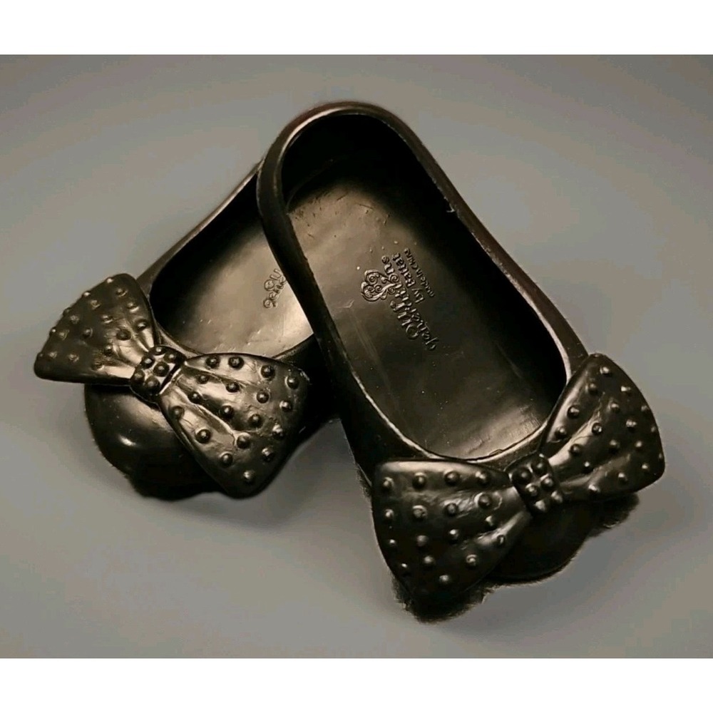 Our Generation 18" Doll Classic Black Bow Shoes Ballet Flats